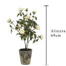 Mini Rose Artificiali in Vaso Altezza 69 cm-2