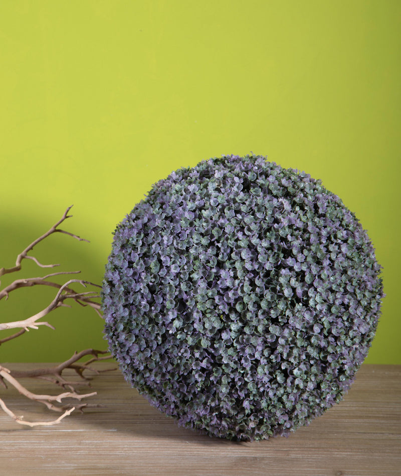 Sfera di Senecio Artificiale Larghezza 28 cm Verde-4