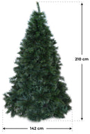 Albero di Natale Artificiale Vanzetti Quercia del Gargano Verde Varie Misure-3