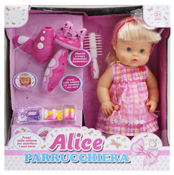 Alice Friseurpuppe mit Zubehör sconto