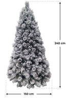 Albero di Natale Artificiale Innevato Vanzetti Varie Misure-2