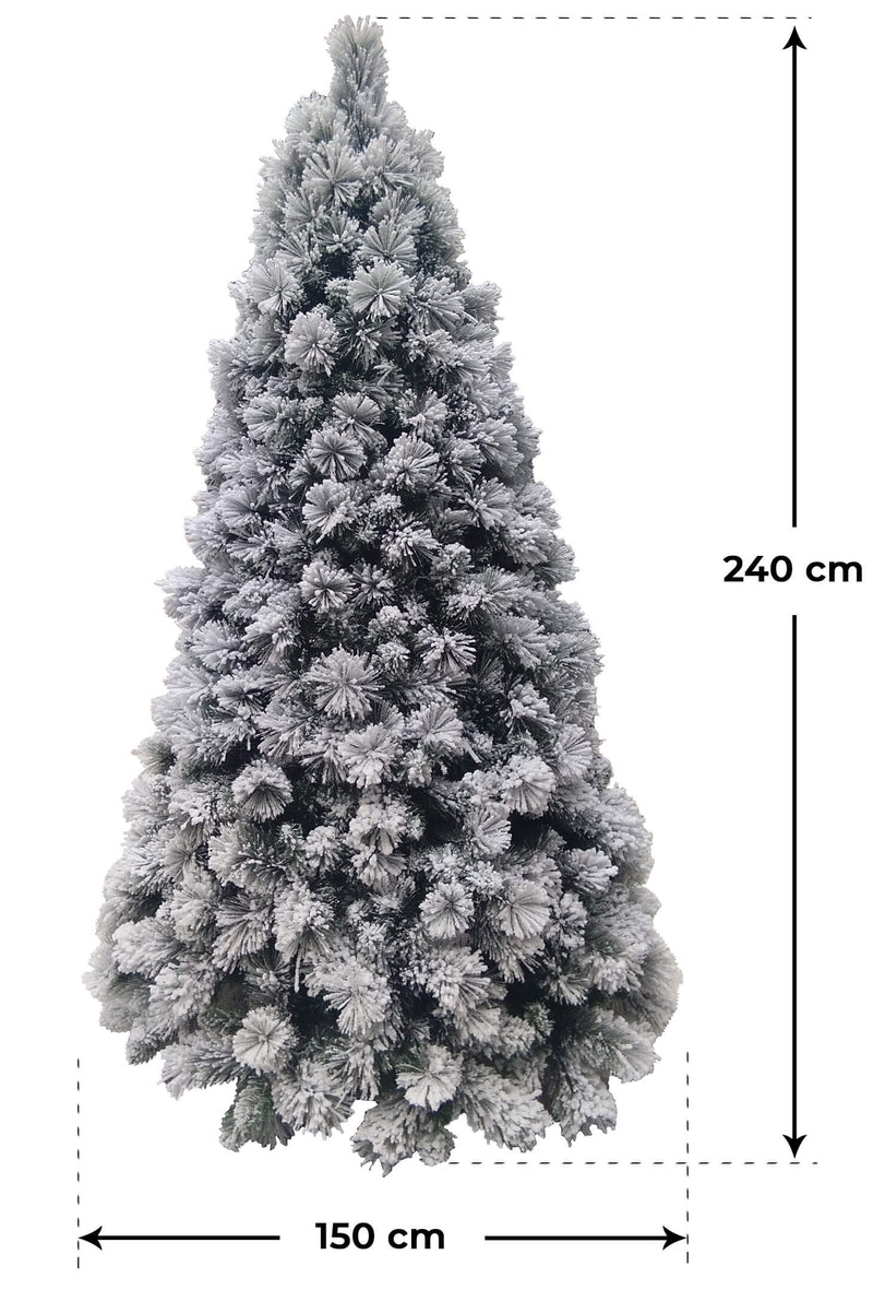 Albero di Natale Artificiale Innevato Vanzetti Varie Misure-2