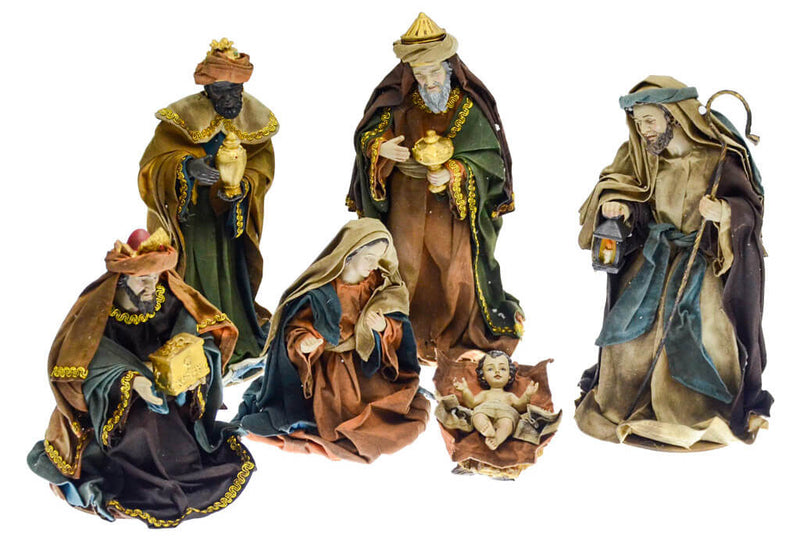 Natività 6 Personaggi H22 cm in Resina Vanzetti-1