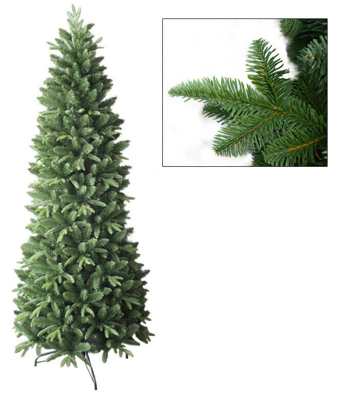 Albero di Natale Artificiale Vanzetti Slim Pino del Gargano Verde Varie Misure-2