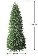 Albero di Natale Artificiale Vanzetti Slim Pino del Gargano Verde Varie Misure-3