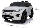 Macchina Elettrica Suv per Bambini 12V Land Rover Discovery Bianca-5