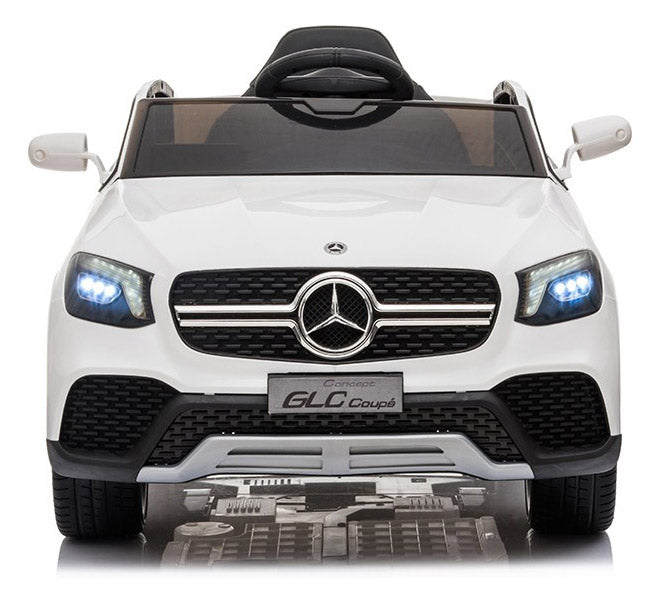 Macchina Elettrica per Bambini 12V Mercedes GLC Coupè Bianca-2