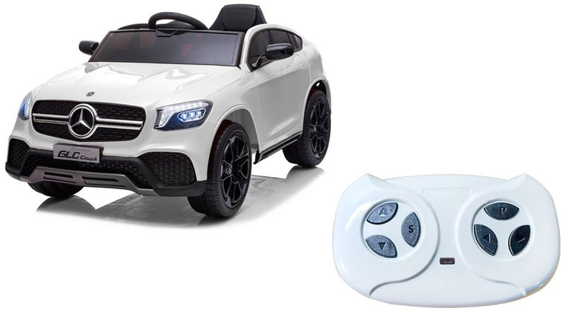 Macchina Elettrica per Bambini 12V Mercedes GLC Coupè Bianca-6