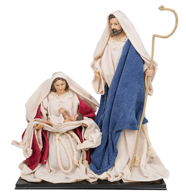 Natività Giuseppe Maria e Gesù Bambino H33 cm in Resina online