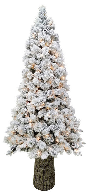 Künstlicher Weihnachtsbaum schneebedeckt 240 cm 63 Äste mit 350 LED Grüntanne prezzo