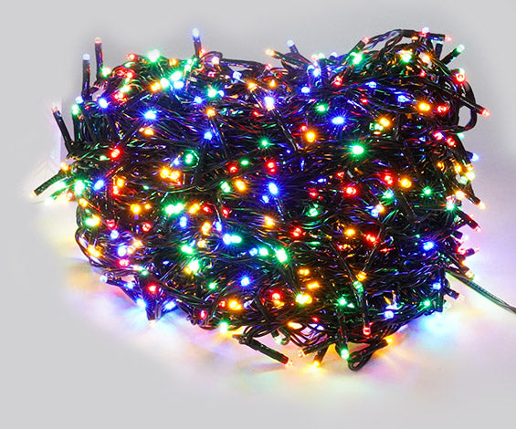 Kabel für Weihnachtsbeleuchtung 900 LED 3 m mehrfarbiges grünes Kabel prezzo