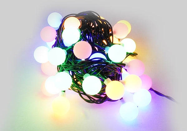 Kabel für Weihnachtsbeleuchtung, 40 LED, 3 m, mehrfarbiges grünes Kabel online