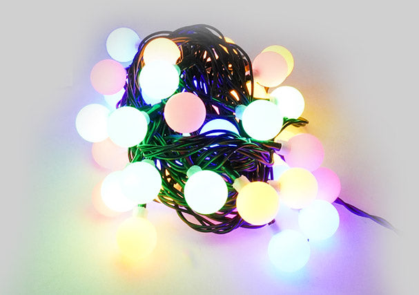 Luci di Natale Filo 40 LED 3m Multicolor Cavo Verde-1