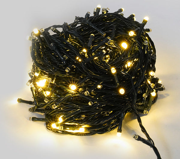 sconto Kabel für Weihnachtsbeleuchtung, 300 LED, 3 m, warmes, hellgrünes Kabel