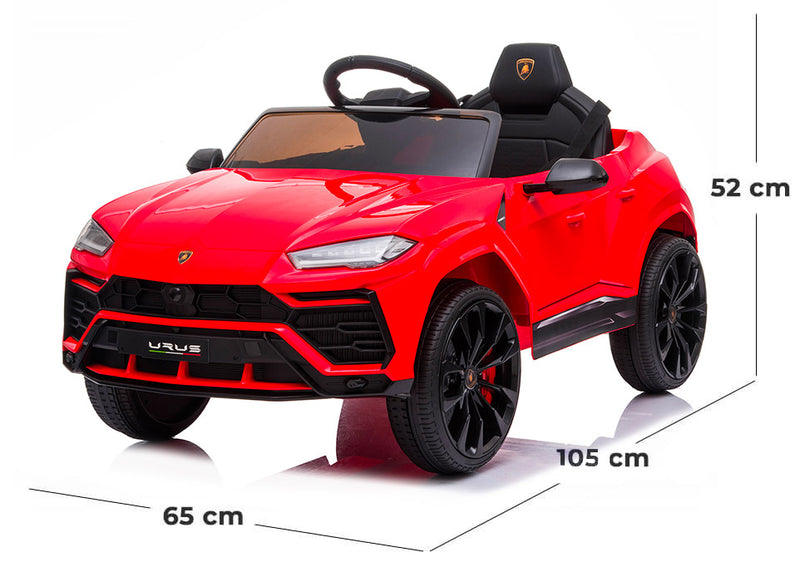 Macchina Elettrica per Bambini 12V con Licenza Lamborghini Urus Rossa-5