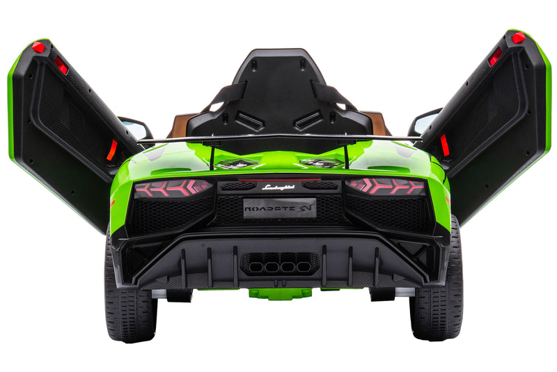 Macchina Elettrica per Bambini 12V con Licenza Lamborghini Aventador Verde-6