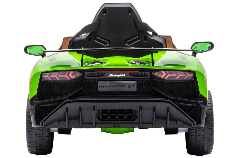 Macchina Elettrica per Bambini 12V con Licenza Lamborghini Aventador Verde-7