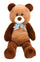 Orso Peluche H80 cm per Bambini Bicolore