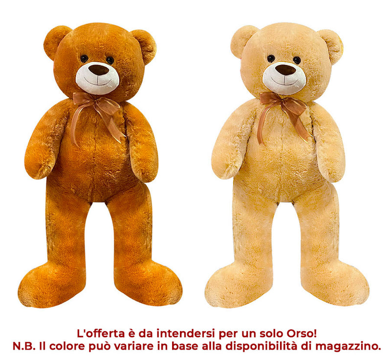 Orso Peluche Puffy H80 cm per Bambini-4