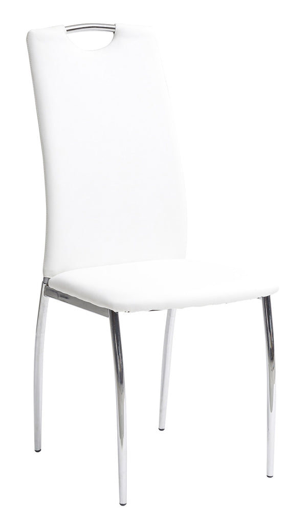 prezzo Gepolsterter Stuhl 102x48x43 cm in Kunstleder Alba Bianca