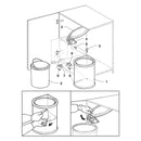 Pattumiera Differenziata per Anta 13 Litri in Plastica Emuca Acciaio Inox-4