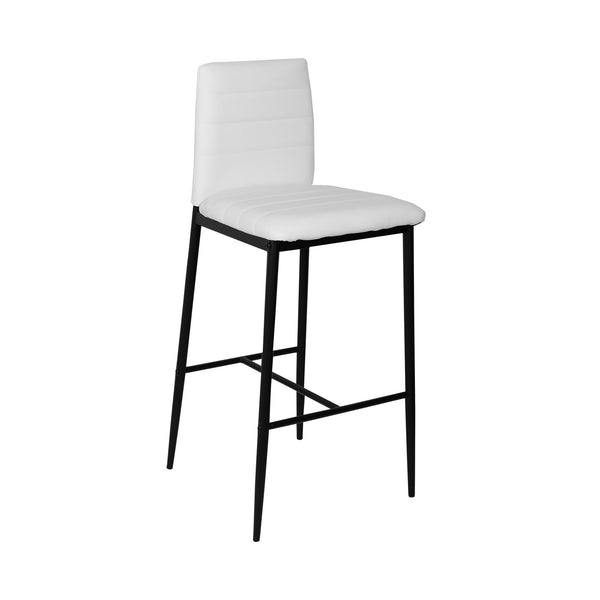 prezzo Minimal Hocker aus Metall 101,5x46x41,5 cm Schwarz und Weiß