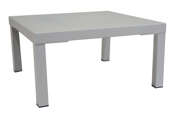 prezzo Tavolino da Giardino 60x60xH30 cm in Metallo Modas Bianco