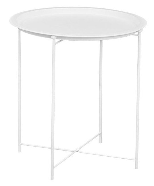 Tavolino da Giardino Ø44xH51 cm in Metallo Lauren Bianco acquista
