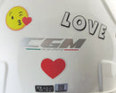 Casco Demi-Jet per Bambini Visiera Sagomata CGM Magic Smile 205S Bianco Varie Misure-7