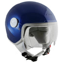 Casco Demi-Jet per Bambini Visiera Sagomata CGM Magic Smile 205S Blu Metallizzato Varie Misure-2