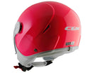 Casco Demi-Jet per Bambini Visiera Sagomata CGM Magic Smile 205S Rosa Fluo Varie Misure-4