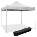 Gazebo Pieghevole 2x2m in PVC Bianco-1