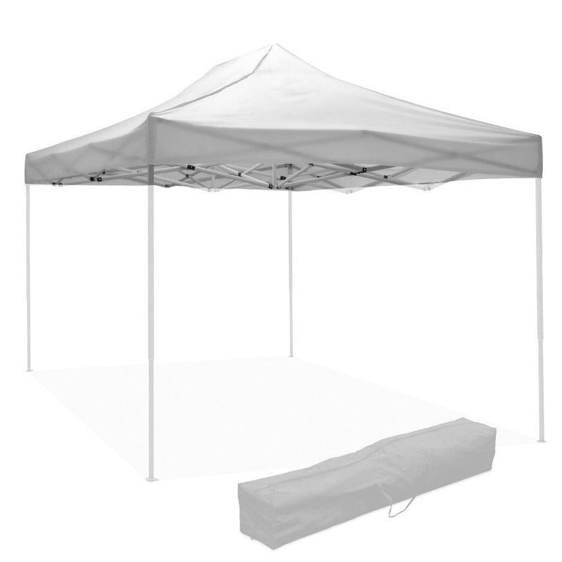 Telo Tetto di Ricambio per Gazebo Pieghevole 2x3m in Tessuto Oxford 600D Bianco-2