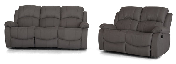 Set mit 2 3-Sitzer- und 2-Sitzer-Liegesofas aus Stoff Cross Dove Grey acquista