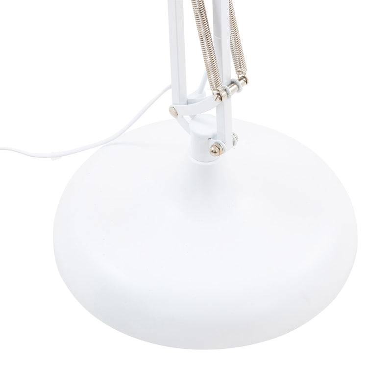 Lampada da Terra in Metallo 60W E27 Crespina Bianco-3