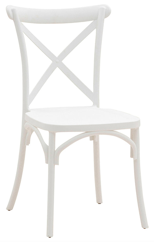 Stuhl 90 x 43 x 43 cm aus weißem Retro-Polypropylen acquista