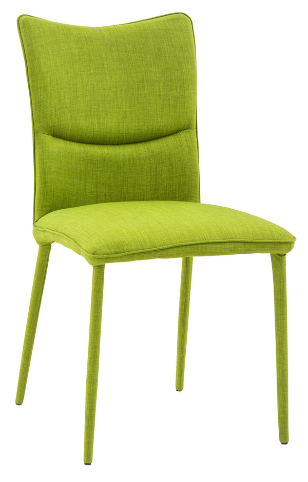 Gepolsterter Stuhl 44x59x96 cm in First Green Fabric prezzo