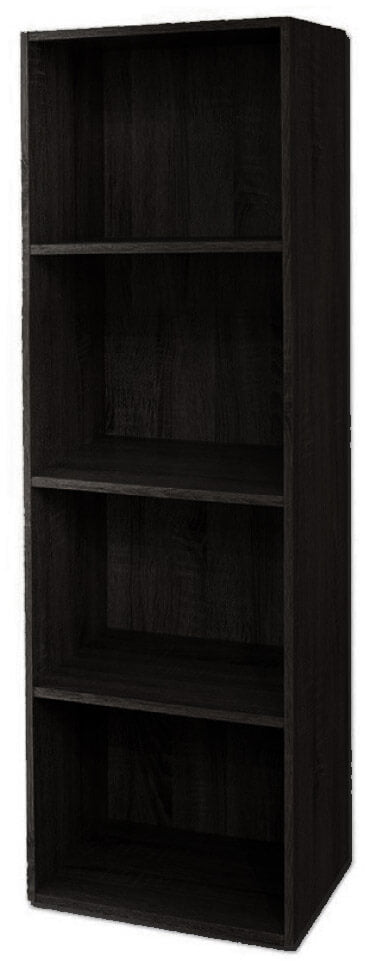 Libreria 4 ripiani 40x29x132 cm in Legno Wengè-1