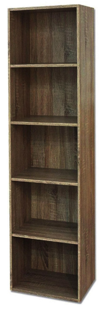 Libreria 5 ripiani 40x29x172 cm in Legno Noce-1