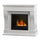 Bioethanol-Bodenkamin 111x43x99 cm Washington White