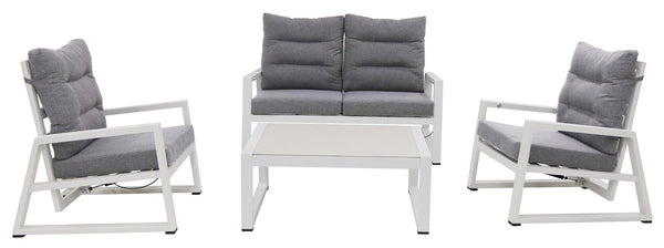 Garden Lounge Set 2-Sitzer-Sofa, 2 Sessel und Mikonos-Couchtisch prezzo