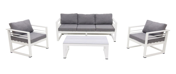 acquista Garden Lounge Set 3-Sitzer-Sofa, 2 Sessel und Couchtisch Leros Plus