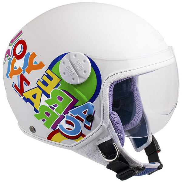 Demi-Jet-Helm für Kinder CGM Sport 205G Weißes konturiertes Visier online