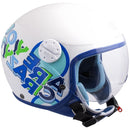 Casco Demi-Jet per Bambini Visiera Sagomata CGM Sport 205G Azzurro -1