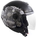 Casco Jet per Scooter Visiera Lunga CGM Cancun 107S Nero -1