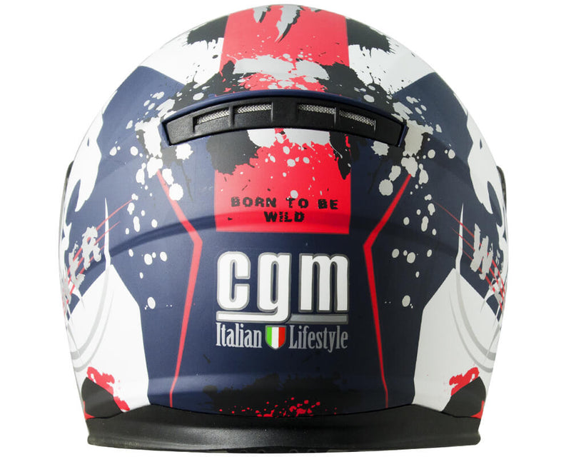 Casco Integrale per Scooter Visiera Lunga CGM Lion 315G Blu Opaco Varie Misure-2