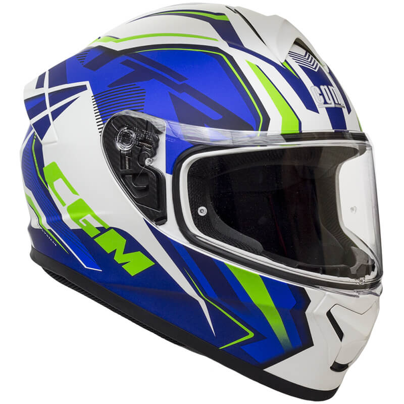 Casco Integrale per Scooter Visiera Lunga CGM Suzuka 301G Blu Opaco Varie Misure-1