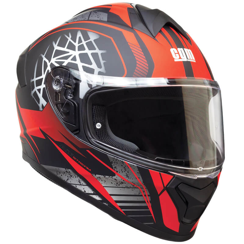 Casco Integrale per Scooter Visiera Lunga CGM Montegi 301S Rosso Opaco Varie Misure-1