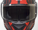 Casco Integrale per Scooter Visiera Lunga CGM Montegi 301S Rosso Opaco Varie Misure-4