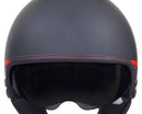 Casco Demi-Jet per Scooter CGM Granada 105G Nero Opaco Varie Misure-3